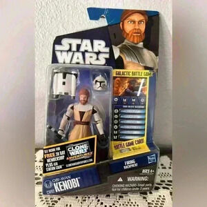 Hasbro Star Wars “The Clone Wars” 2010 Obi-Won Kenobi action figure CW02 NIB